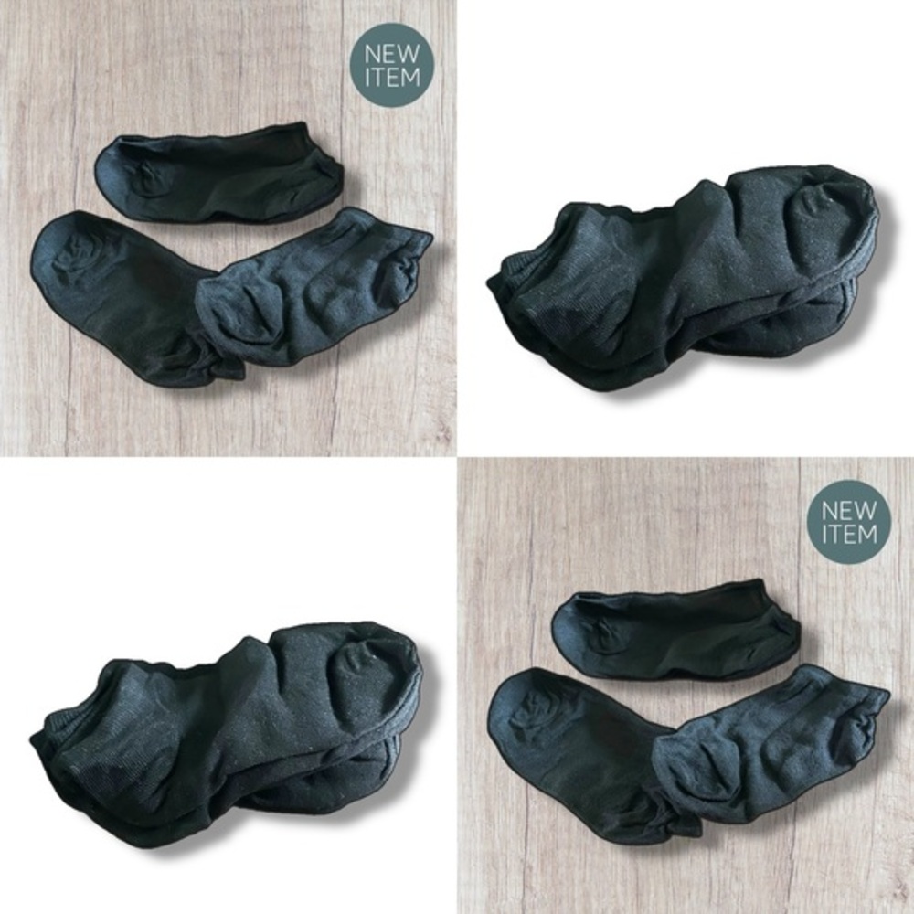 SALE! 20Pack NEW Men's Black Ankle Socks (One Size / Unisex)